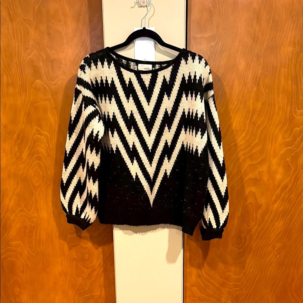 TheKorner lightning striped sweater.